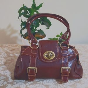 Italian Leather Handmade Brown Purse